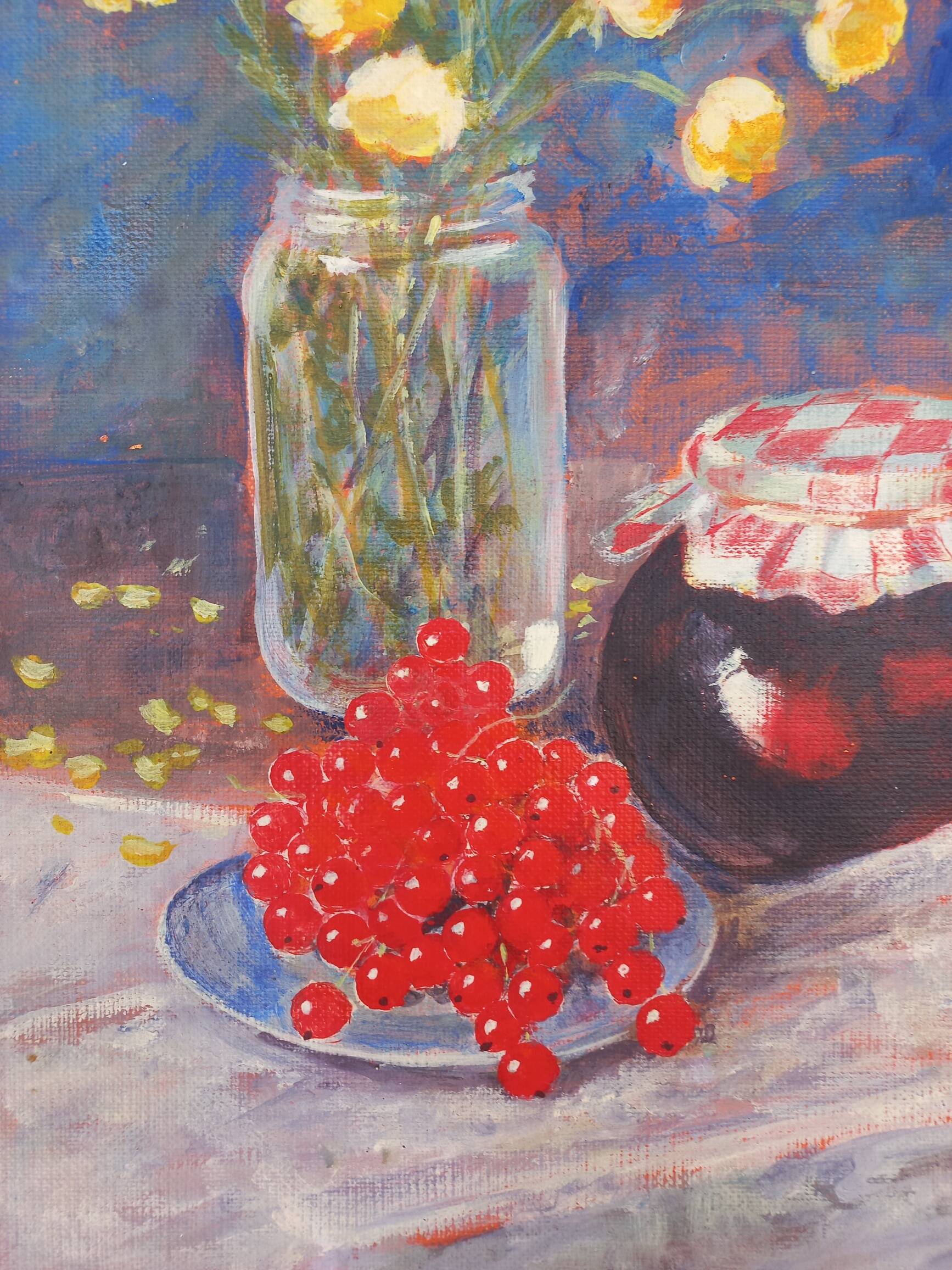Oil on canvas still life
