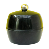 Ice bucket black and gold