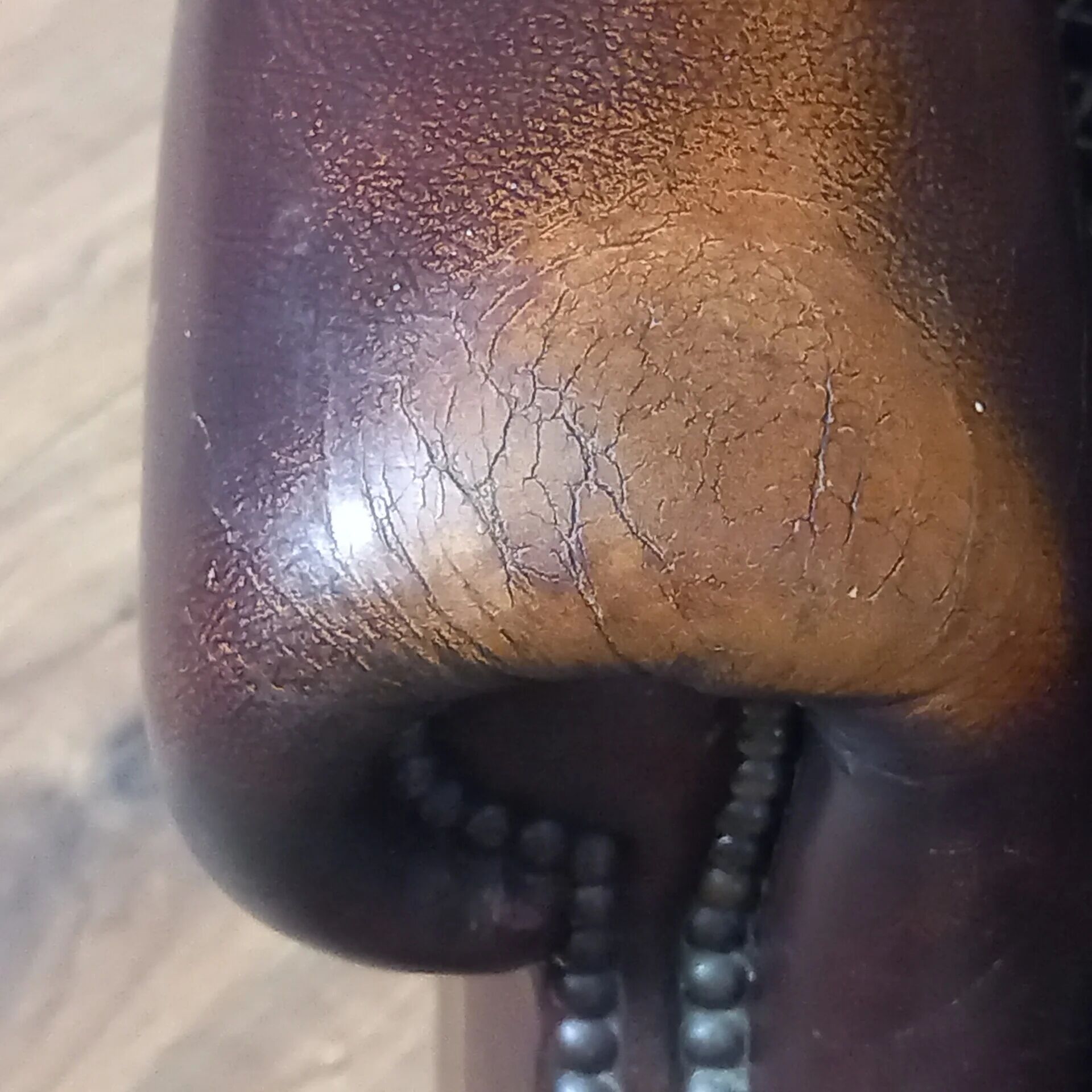 2x Chesterfield wingback armchair