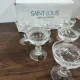 Set of 6 crystal digestif glasses from Saint Louis Trianon - NEW