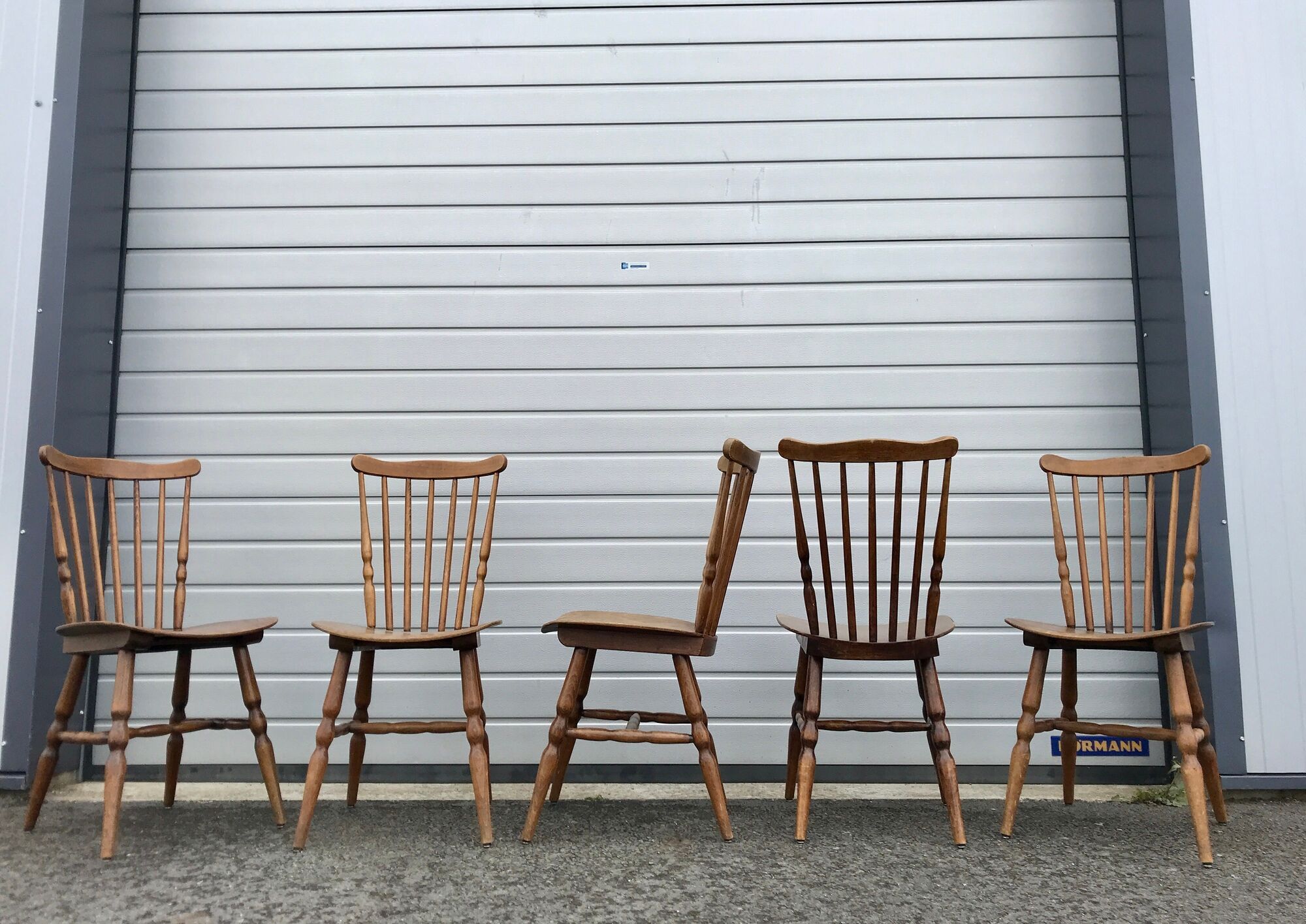 10 bistro chairs troquet "menuet" baumann 1970