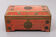 Oriental velvet chest brass decoration, 1960s