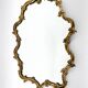 Antique brass french wall mirror