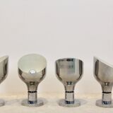 Sophisticated Franco Albini, Franca Helg and Antonio Piva chromed AM/AS series ceiling spotlight, Italy 1950s