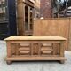 Oak storage bench
