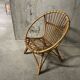 Fauteuil corbeille enfant en rotin