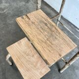 Vintage folding stool / kitchen step / mini ladder