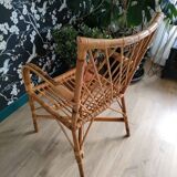 Rattan armchair