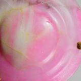 Charming pink Art Deco alabaster pendant, 1940s