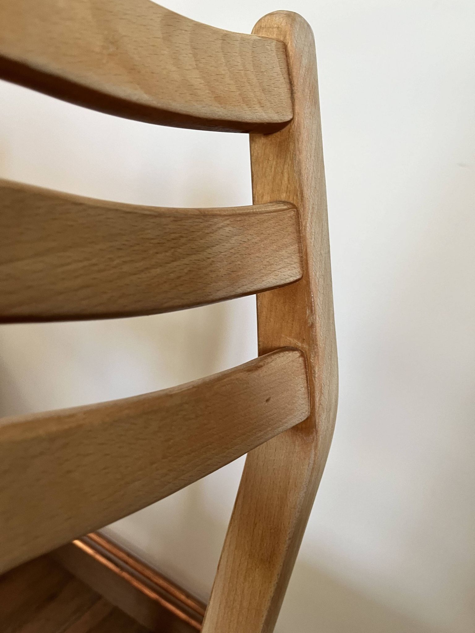 Set of 4 ribbed fabric chairs