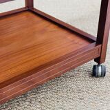 Scandinavian coffee table in wood and ceramic