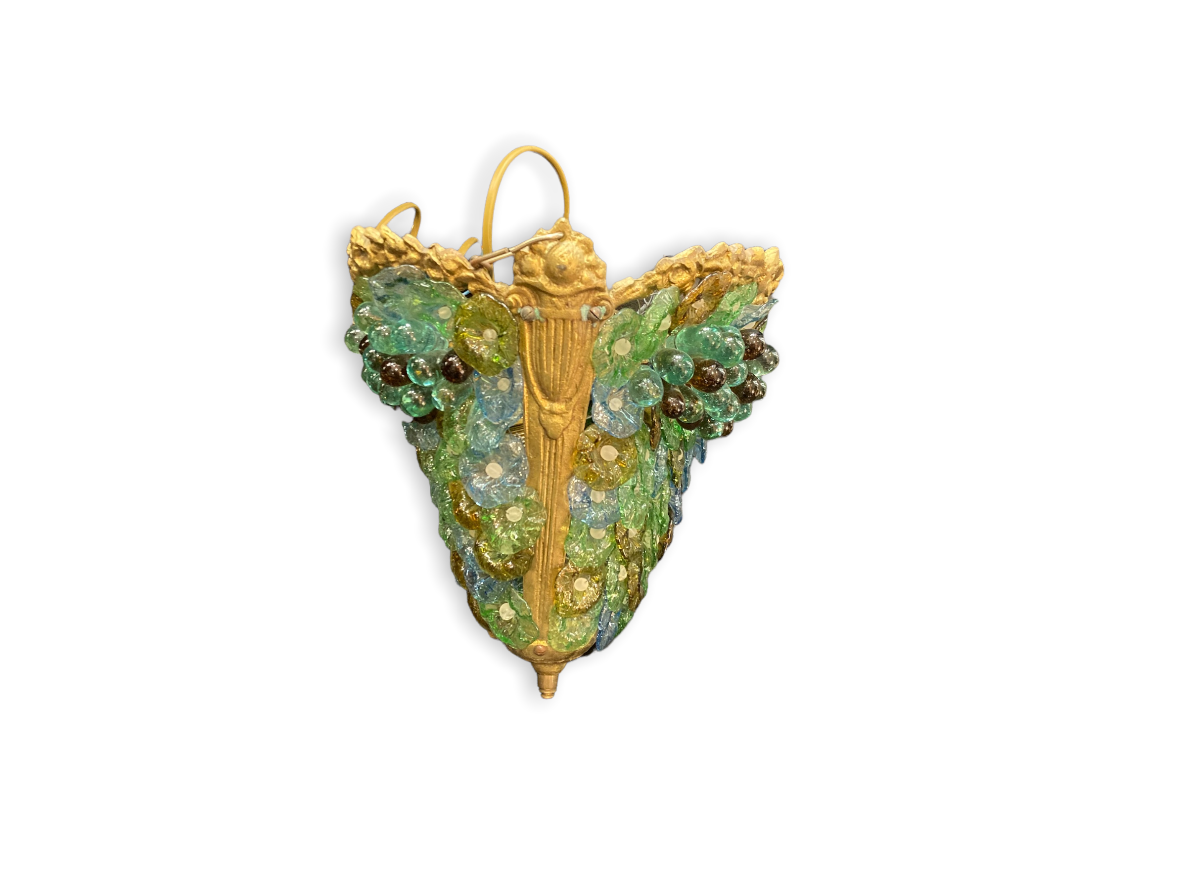 Suspension chandelier in murano glass
