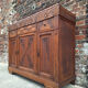 Buffet art déco plateau bois, meuble vaisselier ancien  Dimensions 142