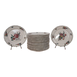 Set of 6 old flat ceramic plates VILLEROY and BOCH "Alt Strassburg"