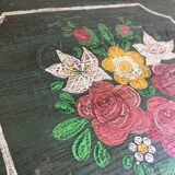 Hand-painted wooden trunk