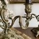 Pair of bronze rocaille candlesticks