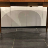 Table extensible scandinave en teck années 1970