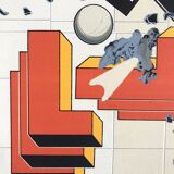 Alain le yaouanc un chantier, 1978. lithographie originale signée au crayon