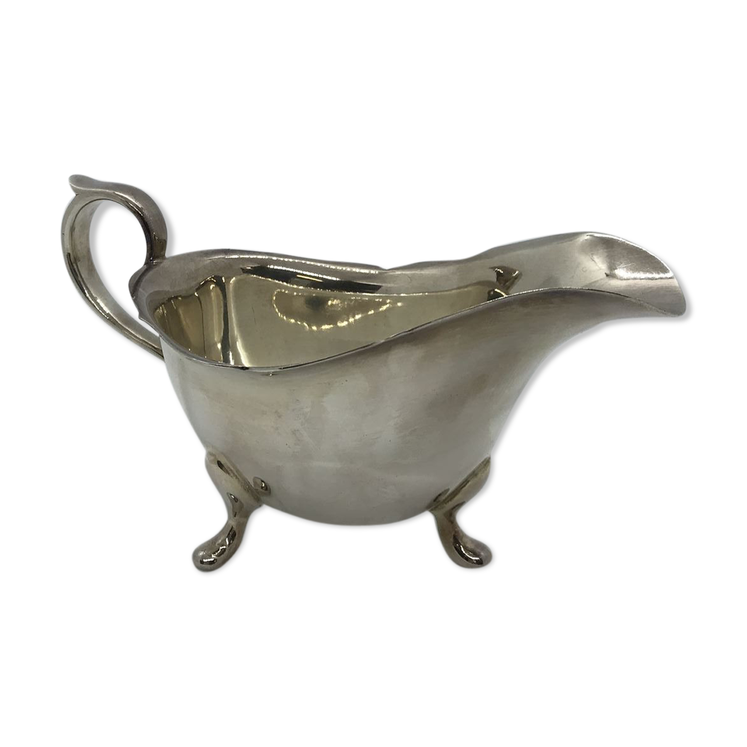 Silver metal saucière