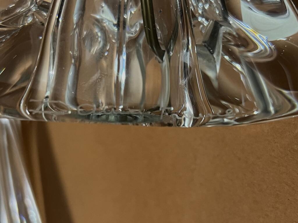 daum nancy france lamps signed pair