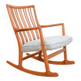 Oak ML33 Rocking Chair by Hans J. Wegner for A/S Mikael Laursen, 1950s
