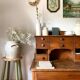 Antique solid wood desk/secretary