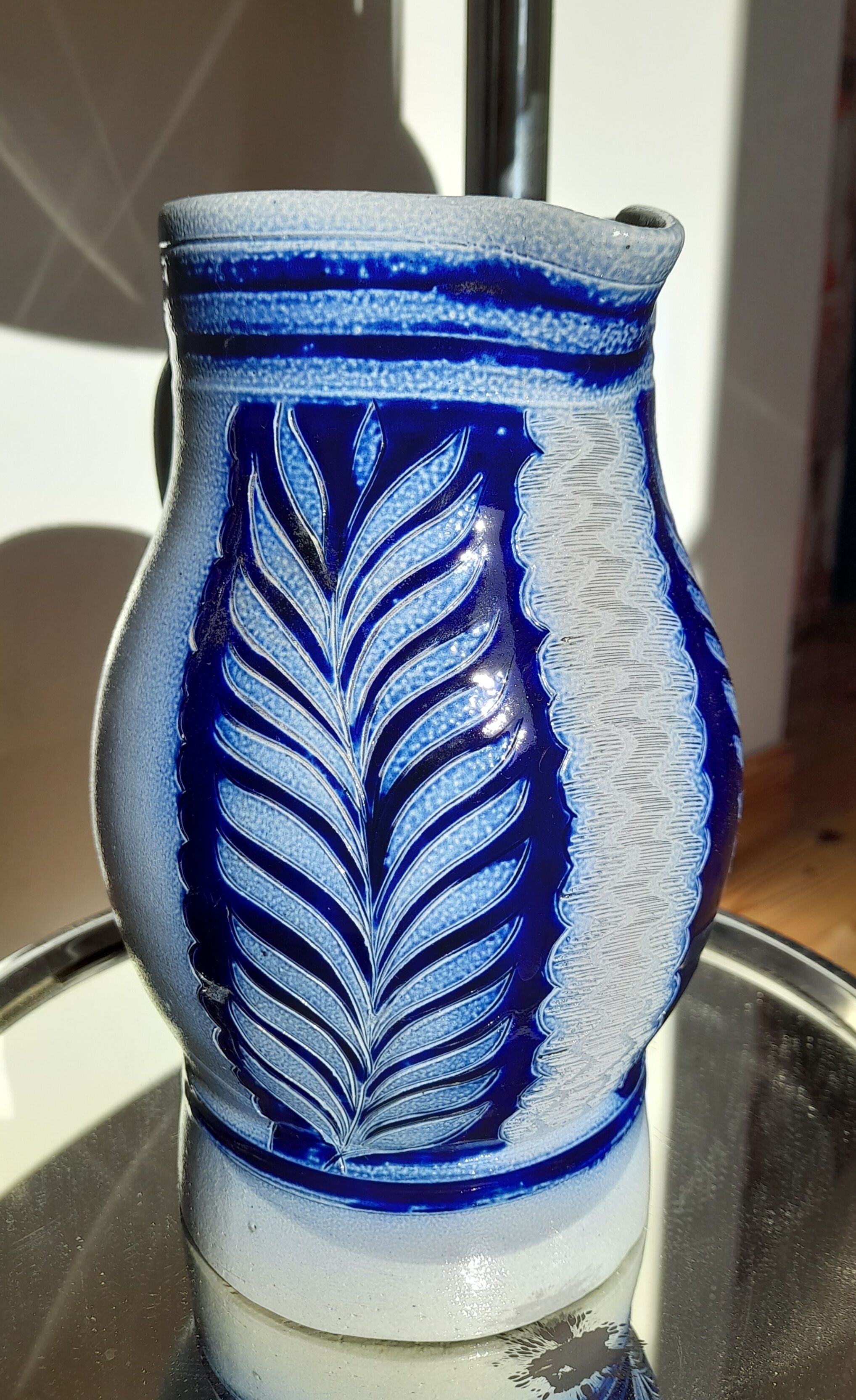 Vase or pitcher in sandstone from Alsace 60s