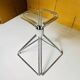 Set of Dining Table with 5 Swivel Wire Chairs by Rudi Verelst for Novalux