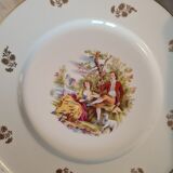 Decorative plate lovers scenery landscape Limoge France