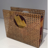 Plexiglas magazine racks and inlaid canning