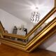 Octagonal Mirror Art Deco Vintage 59*59cm wood