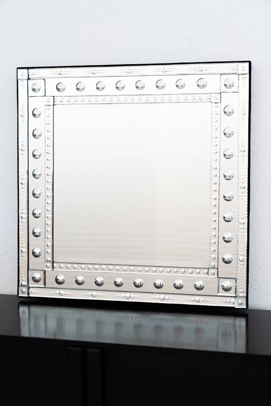 Square decorative wall mirror, 1970-1979