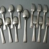 Set of silver metal cutlery Ercuis model Cambodia