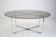 Midcentury Chrome and Glass Dining Table, Italy, 1970s
