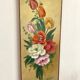 Peinture bouquet de fleurs 25X60cm
