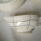 Vintage Salins service – Sortilège model – 1960s–70s –