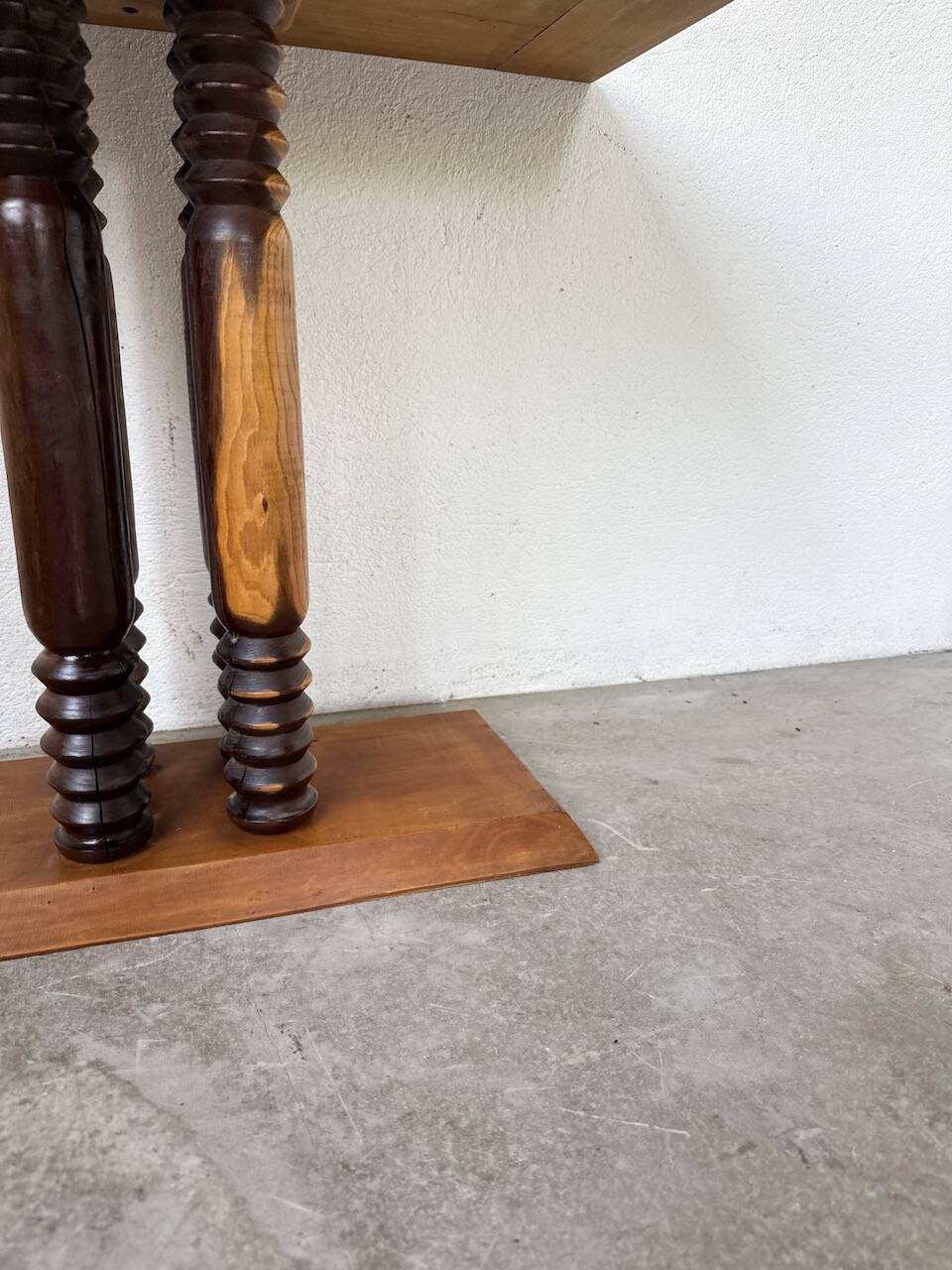 Dudouyt Courtray oak art deco console table