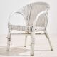 Rattan and bamboo set, set of 5