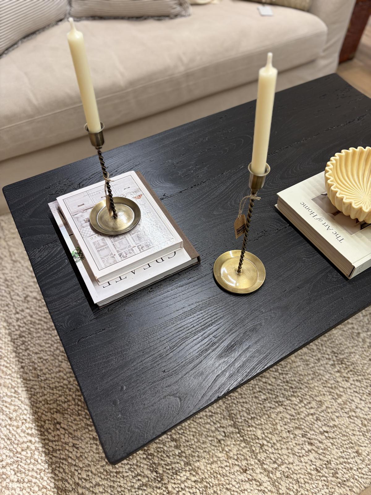 Black elm coffee table