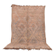 Peach Vintage Moroccan Wool Rug 188 x 317 cm , Berber Rug Handmade, Unique