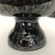 Black "hand- bougeoir with iridescents signed Fazio in Vallauris, circa 1950-1960