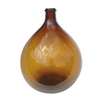 Demijohn 10 liters in amber glass