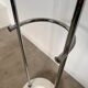 Vintage Coat Rack in Chrome and Carrara Marble Italian design 1970s
