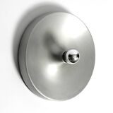 1960s round large Space Age Pop Art aluminum ceiling or wall lamp