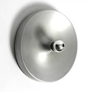 1960s round large Space Age Pop Art aluminum ceiling or wall lamp