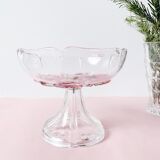 Crystal cut inlaid flower pattern