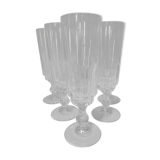 Lot of 6 champagne flutes