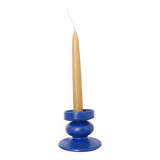 photo blue ceramic candle holder