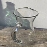 Clear Murano glass pitcher, 1960