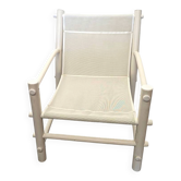 Chaise longue de jardin en PVC vintage, années 1970